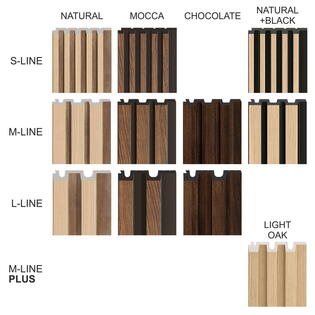 obkladove panely LINERIO S M L komplet WOOD obkladove panely LINERIO S M L komplet WOOD