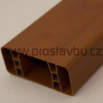 Plotový profil - plastová plotovka 80x32 mm Modular P6058 - 160 zlatý dub