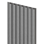 Obkladové panely Vilo MPC MODULO - akustický lamelový panel S - Brushed Steel /0,14 x 2,65 m