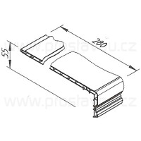 Profil ostění BOČNÍ vinyCom 270 mm V2130 - 0011 bílá