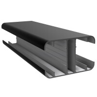 Plotový sloupek ALU SLIM-LINE - Duofuse DF1PA85 - BL černá /2,1 m