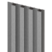 Obkladové panely Vilo MPC MODULO - akustický lamelový panel M - Brushed Steel /0,15 x 2,65 m