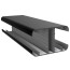 Plotový sloupek ALU SLIM-LINE - Duofuse DF1PA85 - BL černá /2,1 m
