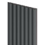 Obkladové panely Vilo MPC MODULO - akustický lamelový panel S - Deep Grey /0,14 x 2,65 m