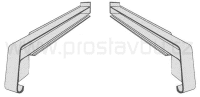 Krytka boční plastová KLASIK PA6605 - 050 mm - 03 bronzová (pravá+levá)
